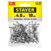Алюминиевые заклепки  Color-Fix, 3 . 2 х 8 мм, RAL 9003 белый, 50 шт . ,  STAYER Professijnal