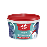 Краска Айсберг А3 интерьерная влагостойкая, 3 кг /евроведро
