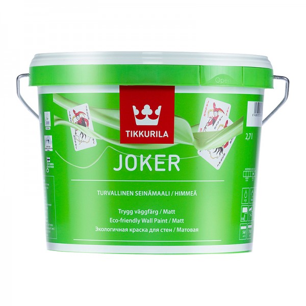 Краска экологичная Tikkurila Joker А матовая 2,7 л