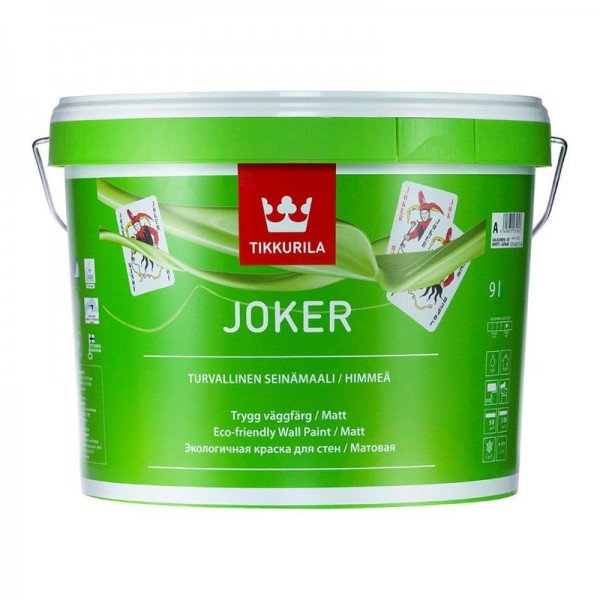 Краска экологичная Tikkurila Joker A матовая 9 л