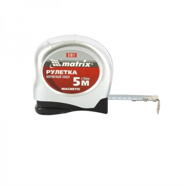 Рулетка Matrix Magnetic магнитный зацеп 5 м х 19 мм 31011