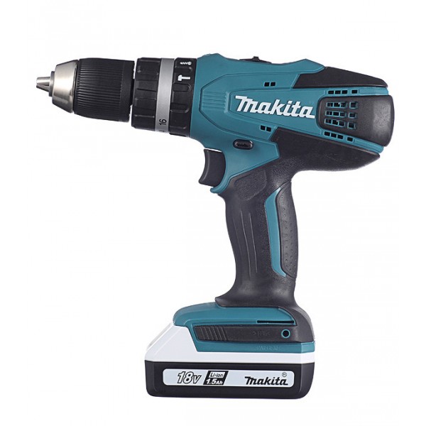 Дрель-шуруповерт аккумуляторная ударная Makita HP457DWE