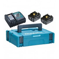 Набор аккумуляторов Makita BL1840B 2 шт и зарядное устройство DC18RC в кейсе MakPac